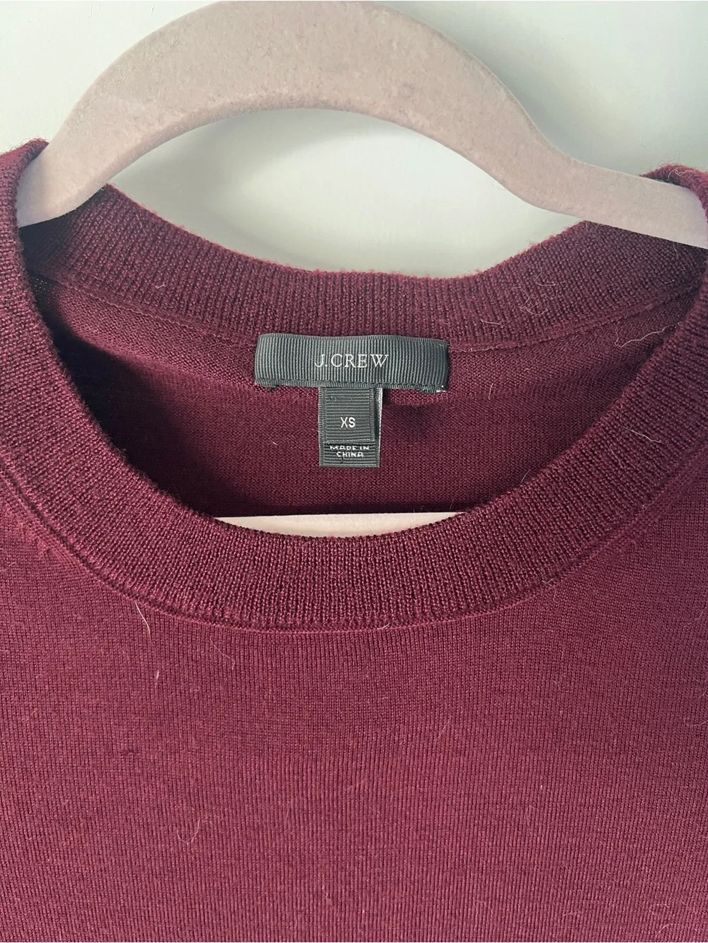 J. Crew Maroon Crewneck Sweater